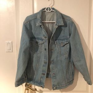 Oversized jean jacket